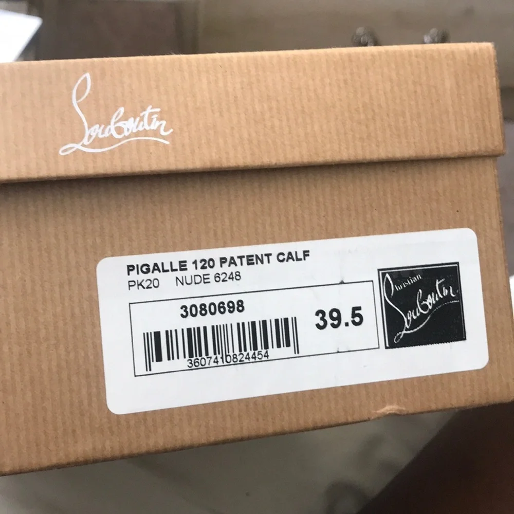 Christian Louboutin Beige Heels with Red Soles - Picture 5 of 8